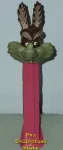 Wile E. Coyote Pez Greenish Grey Tint Whiskers 3.9 TF Austria Pink Stem (image for) Wile E. Coyote Pez Greenish Grey Tint Whiskers 3.9 TF Austria Pink Stem