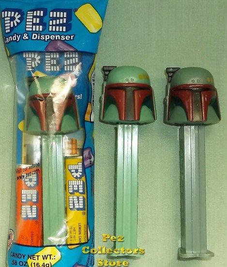 (image for) Boba Fett Star Wars Pez 2013 Green tint MIB