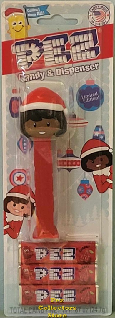 (image for) Limited Edition Exclusive Holiday Dark Skin Pez Presenter Girl MOC