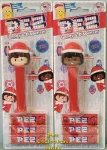 (image for) Limited Edition Exclusive Holiday Light and Dark Skin Pez Presenter Girls MOC