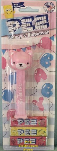 (image for) It's a GIRL Pink Panda Pez for Baby Shower, Gender Reveal or Birth Announcement