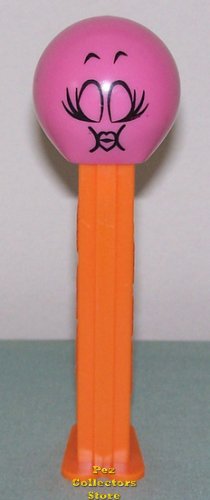 (image for) Kiss Funky Face Pez on Orange Stem Loose