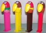 Kyoro Chan Parrot Bird Pez Set of 4 (image for) Kyoro Chan Parrot Bird Pez Set of 4