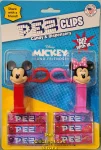 (image for) Mickey and Minnie Mini Pez Backpack Clips Mint on Card