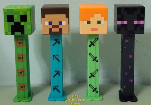 (image for) Minecraft Pez Enderman and Exclusive Printed Stem Pez LOOSE SOS