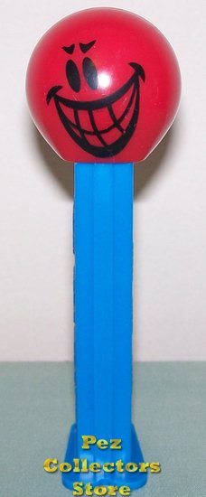 (image for) Mischevious Funky Face Pez on Blue Stem Loose