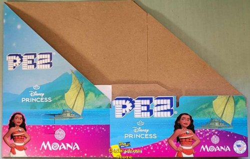 (image for) 2024 Moana Disney Princess Pez Counter Display Box