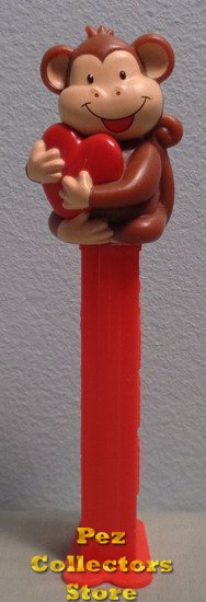 (image for) Valentines Day Pez Monkey with Heart Loose