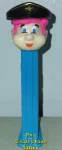 GITD Pink Hair Pilot Pez on Blue Steve Glew Outlaw Pez (image for) GITD Pink Hair Pilot Pez on Blue Steve Glew Outlaw Pez