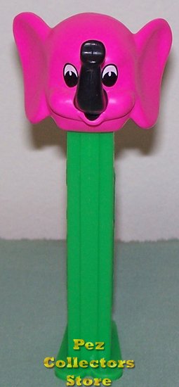 (image for) Misfit Kooky Zoo Pink Elephant Pez on Green Stem Loose