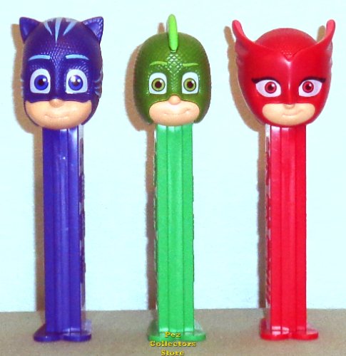 (image for) European PJ Masks Pez Catboy, Gekko and Owlette Pez Loose