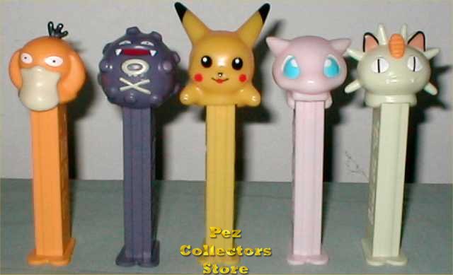 (image for) Original European Pokemon Pez Complete Set of 5 Loose