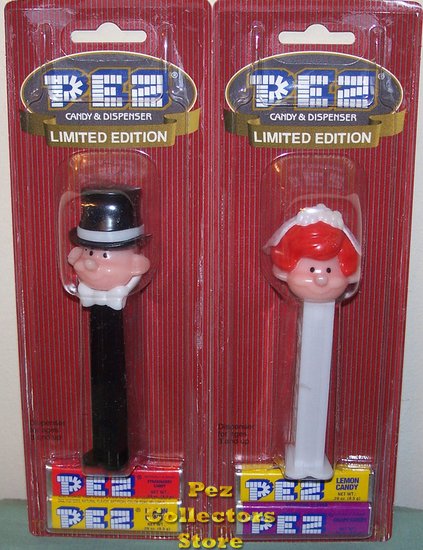 (image for) Redhead Bride and Groom Pez Mint on Ltd. Ed. Cards