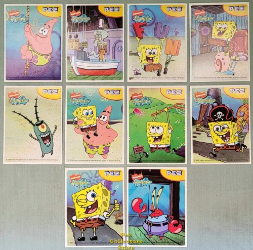 (image for) Set of 10 2008 Simpsons PEZ Stickers - European Inserts