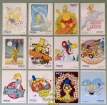 (image for) Set of 12 2007 Simpsons PEZ Stickers - European Inserts