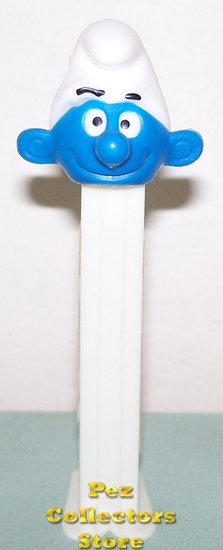 (image for) Series 1 Smurf Pez Painted Eyes White 3.9 TF Stem