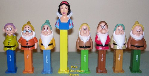 (image for) Snow White and the 7 Dwarfs Pez Set Loose - Save on Shipping!