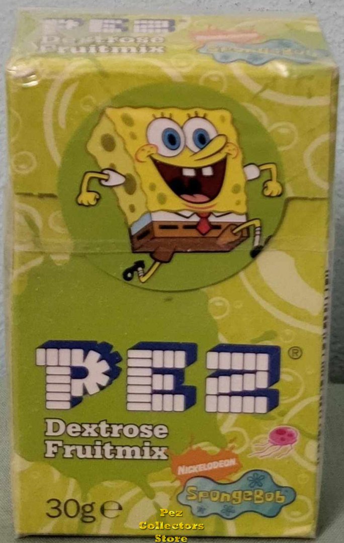 (image for) SpongeBob Dextrose Fruitmix Pez Candy in Sealed Box