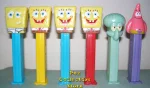 (image for) Complete set of 6 Spongebob and Friends Pez Loose