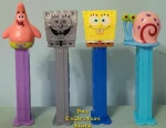 (image for) SpongeBob 25th Anniversary Silver SpongeBob and Gary Exclusive PEZ set Loose SOS