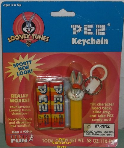 (image for) Retired Looney Tunes Sports Bugs Bunny Pez Keychain MOC