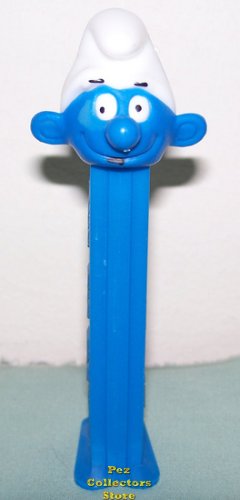 (image for) Series 1 Smurf Pez with Tongue on Blue 3.9 TF Stem