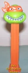 (image for) TMNT Angry Michaelangelo Orange mask on Orange Stem Pez