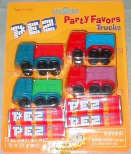 (image for) Pez Party Favor Mini Trucks Mint on card