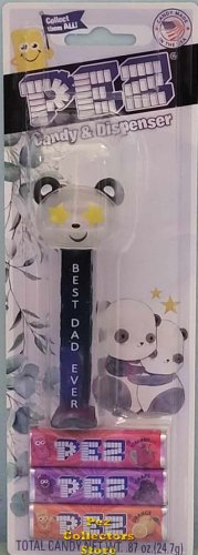 (image for) Crystal Panda Best Dad Ever Father's Day Exclusive Pez MOC