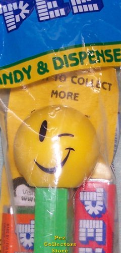 (image for) Wink Funky Face Pez on Green Stem MIB