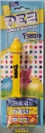 (image for) Peeps Yellow Chick Pez Mint on Blue Card with Blueberry Pez Candy for Easter 2025