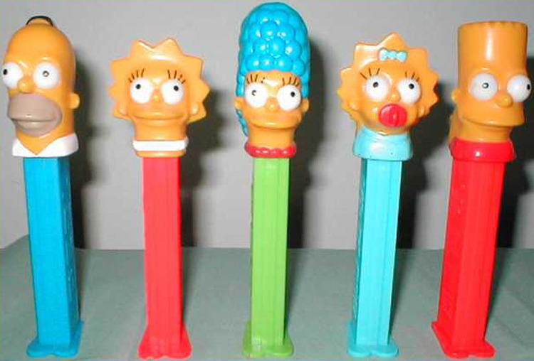 The Simpsons Family Pez set of 5 loose - $28.00