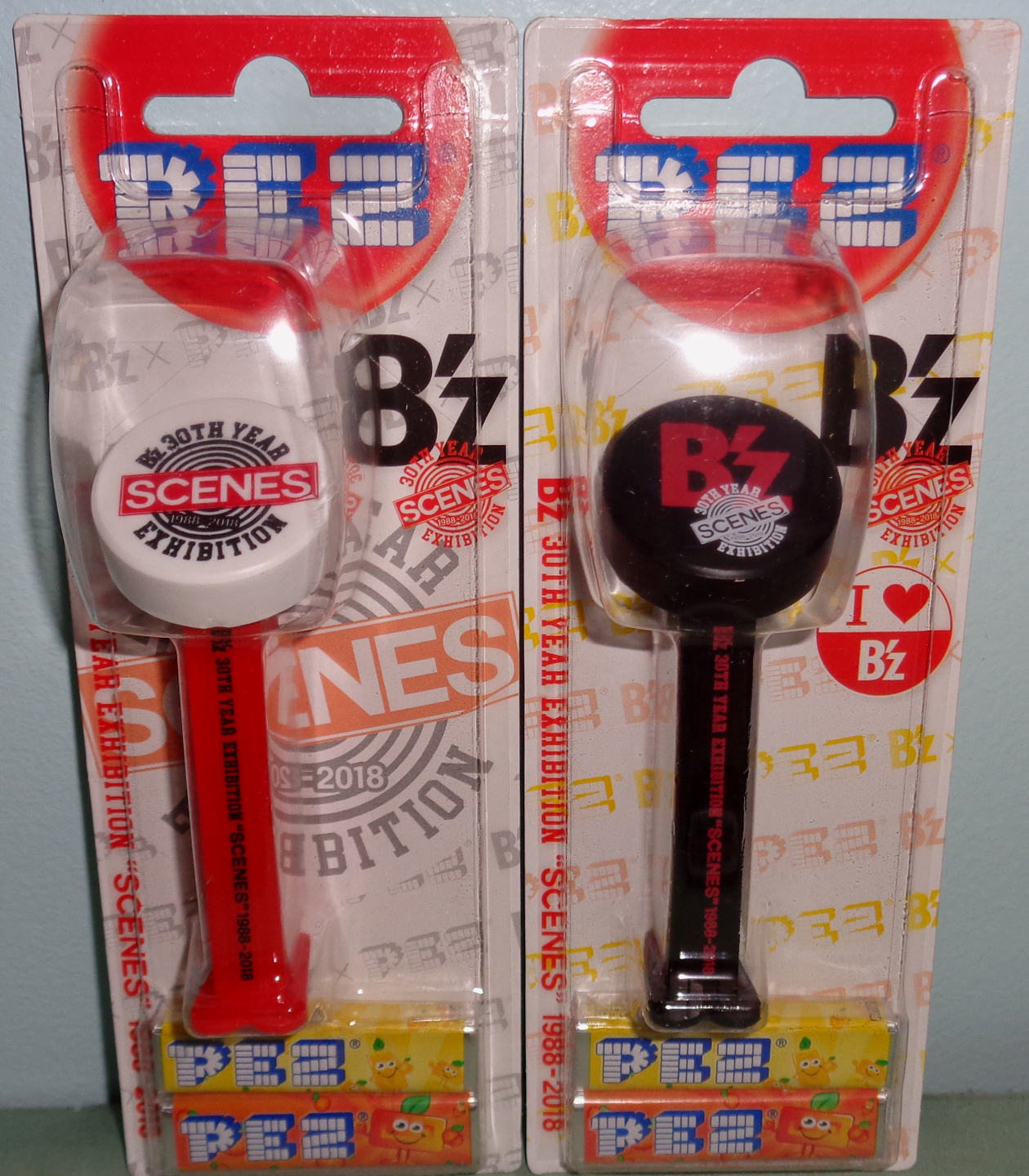 30th Year B'z Scenes Exhibition Pez Black And Red Stems MOC - $38.00 ...