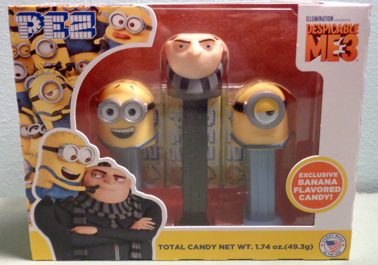 Despicable Me 3 Gru, mini Jerry and mini Stuart Pez Tri 