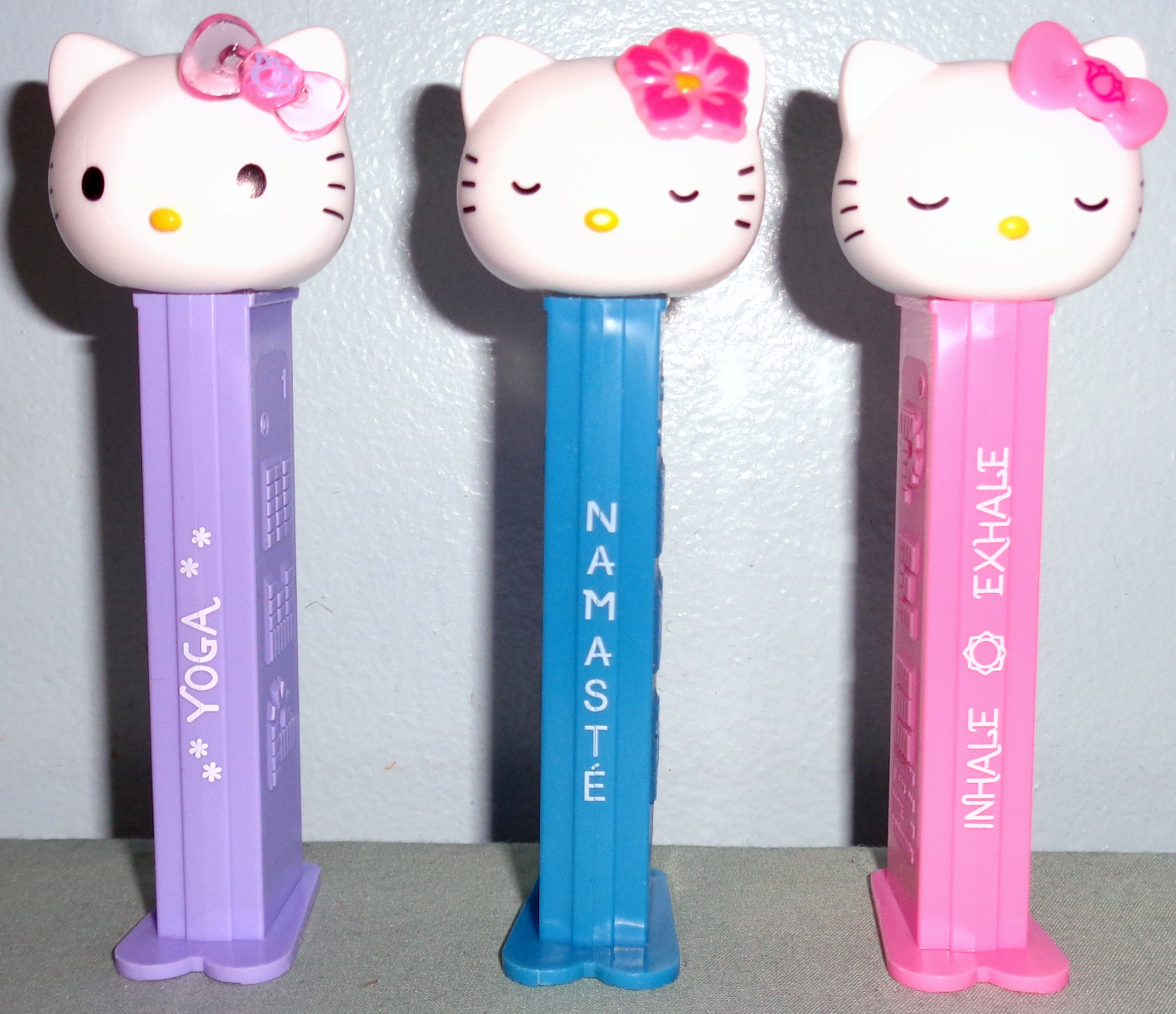 2023 European Hello Kitty Yoga Namaste and Inhale Exhale Pez