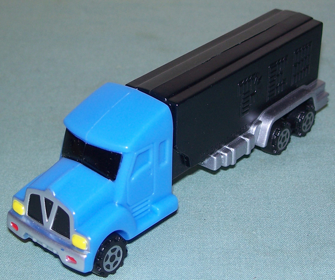 2010 European Pez Power Truck Rig V Grill Blue on Black - $7.00