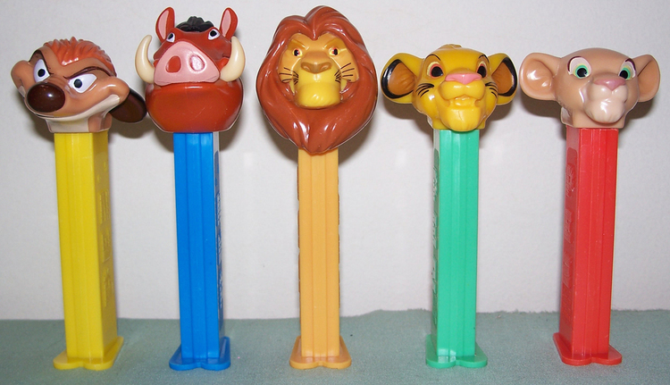 Original Lion King Pez Set Of 5 Loose - $28.00 : Pez Collectors Store 