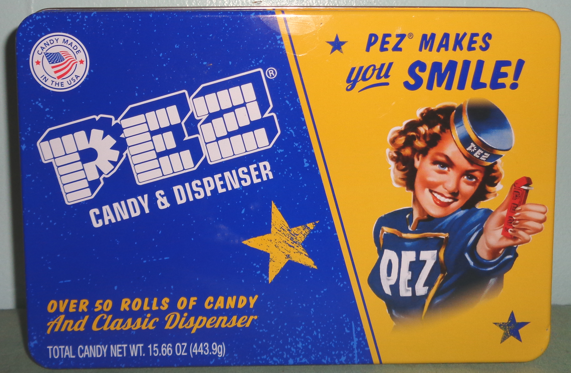 Pez Makes You Smile Pez Girl Empty Candy Tin - $5.00 : Pez Collectors ...