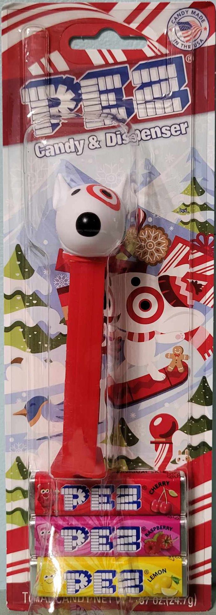 2024 Target Bullseye Spot the Dog Pez Mint on Holiday Card 10.00