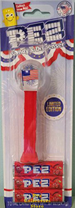 USA Flag Pez Mint on Card